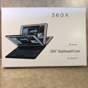 YEKBEE 360X All In One 360 Degree Keyboard Case For iPad 9.7" KB201(N) Black